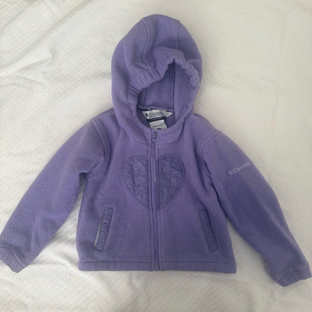 Columbia Kids Lavender Fleece Hoodie